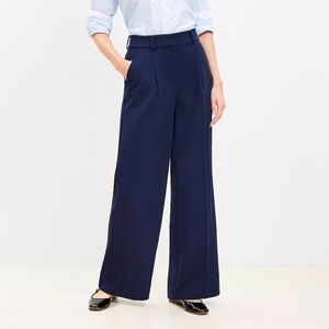 LOFT Navy Wide Leg Pants